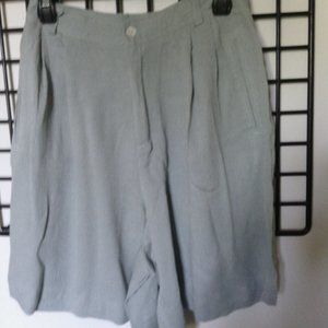 Liz Claiborne Sport Petites High Waist Rayon & Linen Short-Size 10